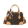 Bolsa de Mão de Luxo com Estampa Floral Vintage e Alça Larga para Ombro para Mulheres, Novo Modelo 2026, Bolsa Versátil de Ombro e Transversal de Alta Qualidade