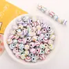 Miçangas do Alfabeto Inglês Feitas à Mão Miçangas Soltas Pulseira Colar Corrente de Celular Pingente Pulseira Acessórios de Joias DIY