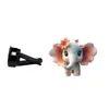 Clip Decorativo para Salpicadera de Coche Modelo Nuevo Acrílico Elefante Flor Linda Difusor de Aroma para Interior de Coche