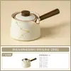 Bule de Cerâmica Yuhuang Ru Kiln com Galho de Flor de Ameixa e Dispositivo Automático de Preparo de Chá para Pessoas Preguiçosas, Ferramenta para Preparo de Chá Kung Fu