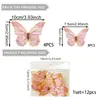 Novos Adesivos de Borboleta Estéreo 3D Quarto Sala de Estar Quarto das Crianças Decoração de Quarto Decoração de Casa Adesivos de Borboleta Pvc