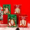 Bolsa de Mano para Ventana de Navidad Bolsa para Empacar Regalos de Navidad Nueva Ventana Transparente Creativa Bolsa de Regalo de Manzana para Nochebuena