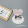 Estilo coreano original de fábrica DIY lindo conejo amor lazo accesorios bordado para ropa accesorios joyería tridimensional