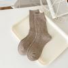 Calcetines de lana para mujer otoño e invierno calcetines de moda cálidos calcetines de tubo hilo de punta calcetines de lana gruesos calcetines de moda para mujer