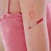Fresa Ins Estilo Sentido Avanzado Color Fresco Pequeño Pegatina de Tatuaje Chica Caliente Dulce Fresca Impermeable Larga Duración Estudiante Femenino Pegatina de Tatuaje