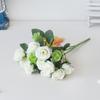 Ramo de Simulación Eucalipto Rosa Pequeña Bodas Nórdicas Ceremonias Auditorio Ramo de Mano Flores Artificiales Pequeños Paquetes Decorativos de Flores
