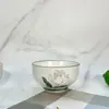 Atacado de Cerâmica Shanxi Tigela de Cerâmica 5.2 com Padrão Ruyi Pedra de Chuva Cor Sob Esmalte Tigelas e Pratos de Cerâmica Domésticos Variedade Loja de Dólar