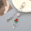 Ins Nuevo Llavero Colgante de Lazo de Acrílico Personalizado Colgante para Bolsa DIY Cadena Colgante para Cubierta de Auriculares Joyería