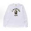 Suministro Transfronterizo y Comercio Exterior Mayorista Marca de Moda Camiseta de Manga Larga Cabeza de Mono Camiseta Base Pesada Tiburón 1