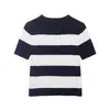 Suéter Casual de Tricô Listrado de Oito Fios Moda Europeia e Americana Quente Vendido no Aliexpress