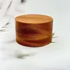 Adorno Redondo de Madera Maciza Sapele Estatua de Buda Antigua Decoración de Piedra para Bonsái Artesanías con Base Elevada de Madera