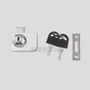 En stock venta al por mayor cerradura de ventana cerradura de gabinete para teléfono móvil cerradura de gabinete de vidrio vitrina de vidrio cerradura de doble puerta 409