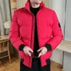 Roupa Externa Masculina de Algodão 2024 Inverno Quente Casual Gola Alta Jaqueta de Algodão Espessa Tamanho Grande Estilo K Nova Roupa Externa de Algodão para Homens