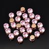 Brincos de Pingente de Diamante de Cristal com Garras de Zircônia Redonda Costurados à Mão Acessórios de Cabelo Diamante DIY Vestido de Casamento Acessórios para Sapatos Acessórios de Joia