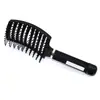 Peine Rizador de Raíz para Volumen, Grande, con Curva, Alisador, Peine de Estilismo, Cepillo Paleta Masajeador para Hombres y Mujeres, Herramienta Peine de Peluquería con Recubrimiento de Goma para Cabello Largo y Rizado