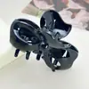 Material de PC Irrompible, Tamaños Grande, Mediano y Pequeño, Acabado Negro Brillante, Pinza para el Cabello para la Parte Trasera de la Cabeza, Pinza de Cangrejo para el Cabello, Pinza de Tiburón, Accesorio para el Cabello