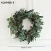 Decoración de vid para corona de Navidad, hojas artificiales de alto nivel estilo bosque para paredes de villas, escaparates, chimeneas y arreglos de mesa