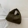 Bolsa balde fosca de cor sólida estilo coreano, novo modelo outono 2026, bolsa com textura única, bolsa de mão de nicho para o dia a dia feminino