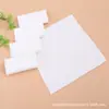 Toalla cuadrada pequeña de forro polar de coral de poliéster-algodón blanca de 30*30 cm, absorbente, secado rápido, toalla de mano portátil, pañuelo, envío transfronterizo