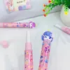 Caneta Borracha Giratória Desenho Animado Unicórnio Padrão Fofo Cultural e Criativo, Borracha de Apagar Limpa, Material Escolar para Estudantes