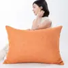 Almofada Longa Simples para Sofá, Almofada para Cabeceira e Encosto para Uso Doméstico, Capa de Almofada para Sala de Estar Sem Enchimento, Suporte Lombar para Dormir, Dormitório