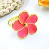 Anillo para Servilletas de Flor de Venta Caliente Transfronteriza Hebilla para Servilletas Anillo para Servilletas de Pétalo Hebilla para Servilletas Fabricante Venta al por Mayor