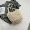 2026 Nuevo Bolso de Hombro Tejido para Mujer, Bolso Tote de Paja de Gran Capacidad, Bolso de Mano Moderno, Sencillo, Versátil