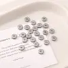 Contas Espaçadoras de Metal de Aço Inoxidável de 3-10mm para Pulseira de Miçangas DIY Feita à Mão Chaveiro Material de Joias Acessórios