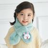 Bufanda para niños invierno cálida para niños y niñas bebé súper linda felpa de piel de conejo coreana dibujos animados cuello