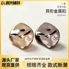 Botões Metálicos Brilhantes de Formato Especial 20/25mm Acessórios para Roupas de Casaco de Lã Botões Decorativos Atacado em Estoque