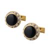 Botões de Punho Esmaltados em Bronze Diamante de Alta Qualidade Ouro K Botões de Punho Especiais Feitos Sob Medida Roupa de Terno Francês