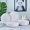 Al por mayor plato para huesos de 6 pulgadas 10 platos pequeños mesa de comedor de hotel plato de cerámica plato de basura para el hogar mesa de comedor escupir huesos