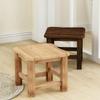 Banquillo para Cambiar Zapatos de Madera Maciza, Banco Pequeño, Taburete Bajo con Ensambles de Caja y Espiga, Adecuado para Baño, Entrada, Personas Mayores y Niños, Uso en Casa, Estilo Vintage para Exteriores
