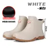 Botas de Lluvia Cortas de Moda Transfronterizas para Hombre, Zapatos Impermeables Versátiles de Estilo Japonés para Pesca al Aire Libre, Zapatos de Goma Antideslizantes para Cocina para Hombre