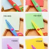 Segurança infantil plástico artesanal DIY álbum de fotos tesoura de renda para fotos tesouras de estudante 5 polegadas tesouras divertidas para jardim de infância