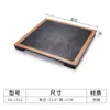 Prato de melamina a5 preto prato ocidental criativo prato plano retangular de plástico prato basculante louça imitação de porcelana prato para sushi churrasco