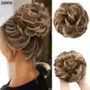 Moño de Pelo Estilo Europeo y Americano para Mujeres, Moño de Pelo Elástico, Seda de Alta Temperatura, Moño de Pelo Rizado Natural Esponjoso, Fábrica de Pelucas Transfronteriza