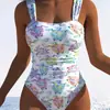 Europeo y Americano 26 Nuevo Transfronterizo AliExpress de Tirantes Sexy Espalda Descubierta Bañador de Una Pieza para Aguas Termales Bikini Integrado Mujer