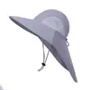 Sombrero de Pescador para Hombre, Estilo Delgado de Verano, Sombrero de Pesca, Especializado para Pesca al Aire Libre, Sombrero de Protección Solar con Ala Ampliada, Protección para el Cuello, Sombrero Parasol