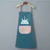 Delantal de Moda Impermeable Resistente a Manchas a Prueba de Aceite Cocina Hogar Limpiable Manos Delantal de Alto Valor Ropa de Trabajo Fábrica Venta al por Mayor