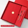 Conjunto de presente personalizado de caderno de negócios corporativo com logotipo impresso, bloco de notas de reunião de alta qualidade, agenda elegante A5
