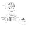 Tuerca hexagonal de acero inoxidable 304 DIN929 soldadura por puntos soldadura a presión tuerca de tornillo M4M5M6M8M10M12