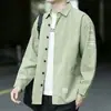 Jaqueta Camisa Masculina de Manga Longa Primavera/Outono 2026, Cardigã Casual Novo Elegante e Versátil