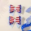 Amazon US Conjunto de Presilhas de Cabelo Laço para Festa Infantil Gretel Bandeira Estrela Acessórios de Cabelo para Cabeça de Meninas 5081