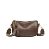 Bolsa Transversal de Ombro Único com Alça Larga Grande Capacidade Estilo Retro Transfronteiriço Maillard Almofada para Mulheres Novo Estilo 2025