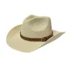 Sombrero de Sol para Primavera y Verano con Correa Sombrero de Paja de Papel con Borde Ondulado Ala Ancha Sombrero para Viaje al Aire Libre Sombrero de Montañismo Playa