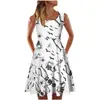 2021 Aliexpress Transfronterizo Nuevo Estilo Top sin Mangas Vestido Ajustado Europeo y Americano Moda Casual para Mujer Vestido Estampado Mujer