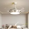 Lámpara de Techo con Ventilador Selección Premium Modelo Nuevo 2025 LED para Habitación del Hogar Dormitorio Principal Comedor Ventilador Invisible Ventilador de Techo