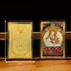 Novo Produto Doze Signos do Zodíaco de Xizang com Selo Plástico Oito Santos Protetores Cartões Pintados a Ouro Cartão de Buda Portátil Cartão Talismã em Estoque
