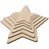 Bloques de madera creativos DIY con dibujos animados, hechos a mano, para niños, pintados a mano, redondos, cortados con láser, venta directa de fábrica